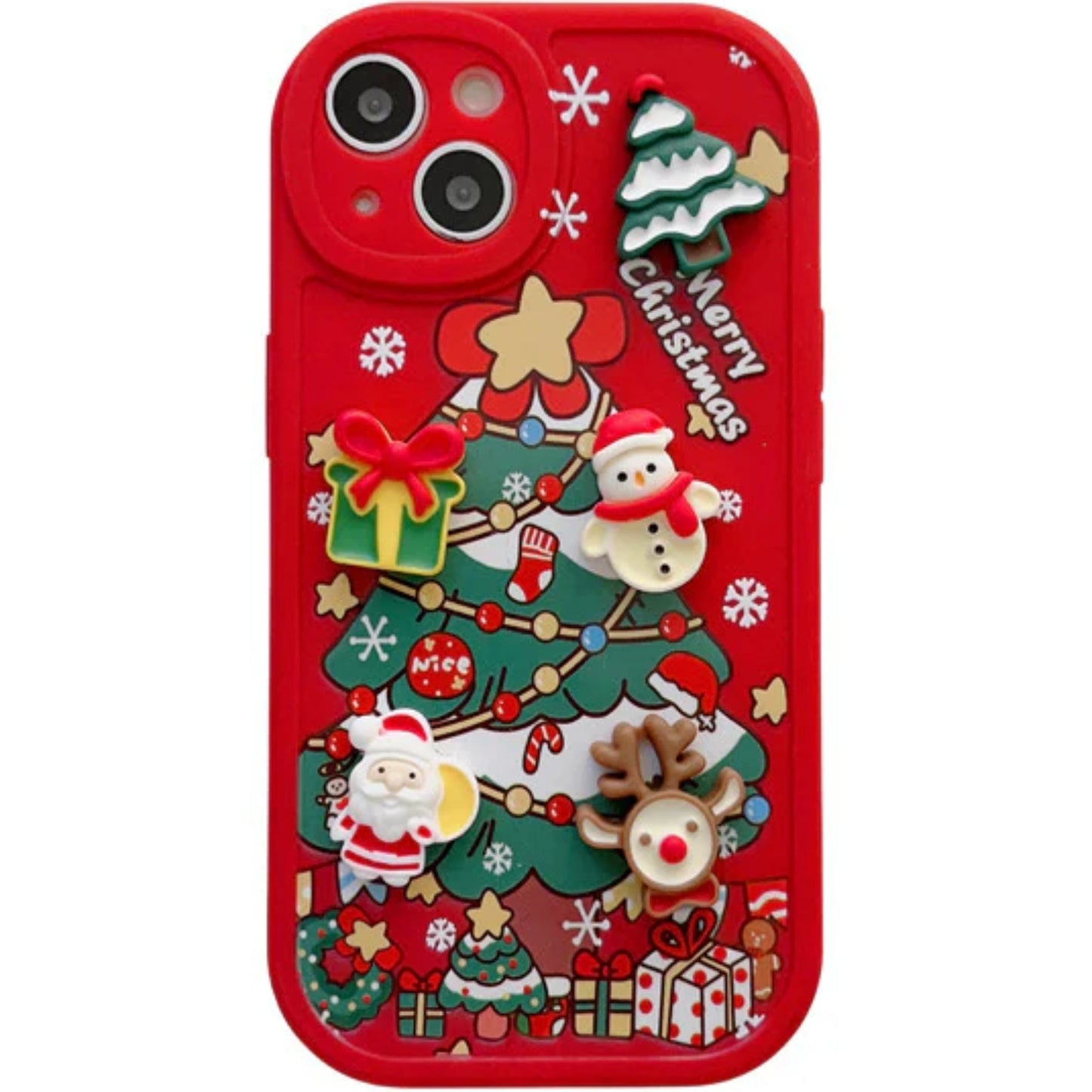 Three-dimensional Santa Claus Cartoon Silicone Phone Case - MyMobile