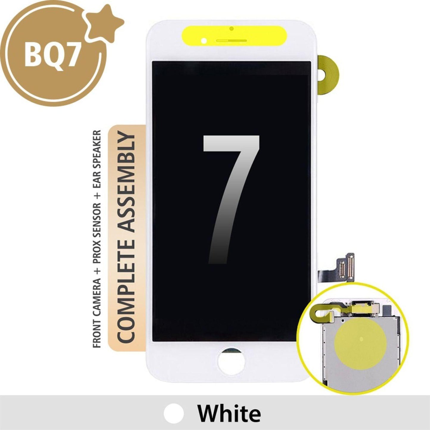 BQ7 Full LCD Screen Repair for iPhone 7 Screen -White MyMobile