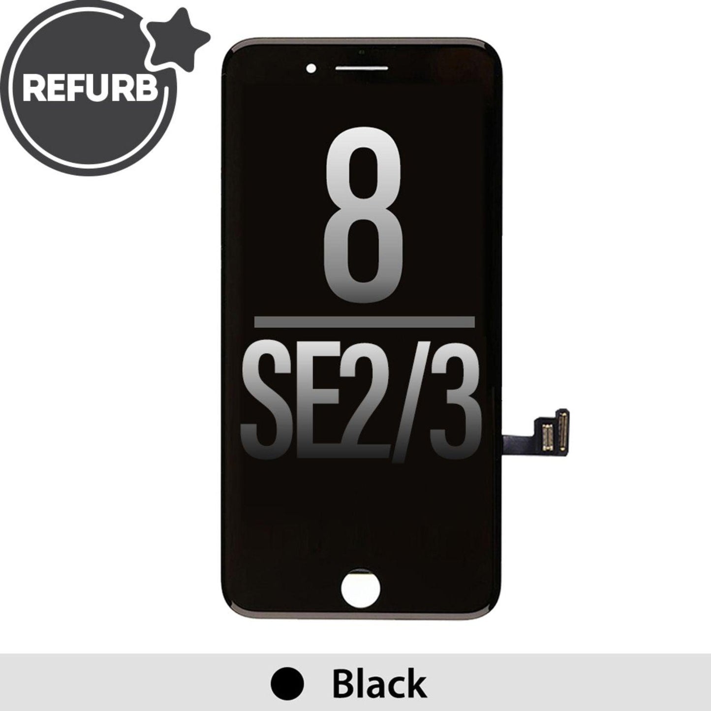 REFURB LCD Screen Repair for iPhone 8 SE (2020) SE (2022) -Black MyMobile