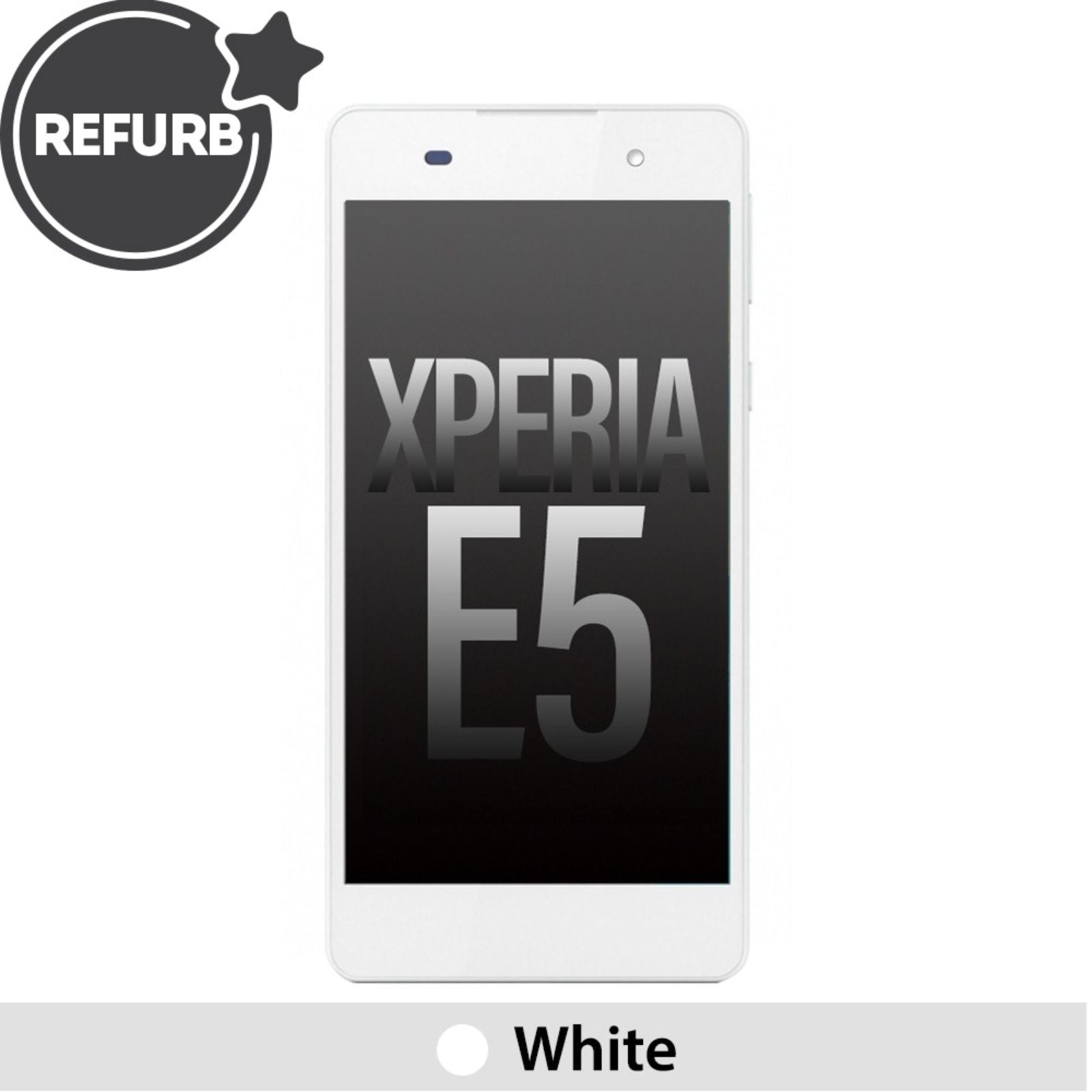 (Refurbished) LCD Screen Repair for Sony Xperia E5 F3311 F3313 with Frame -White MyMobile