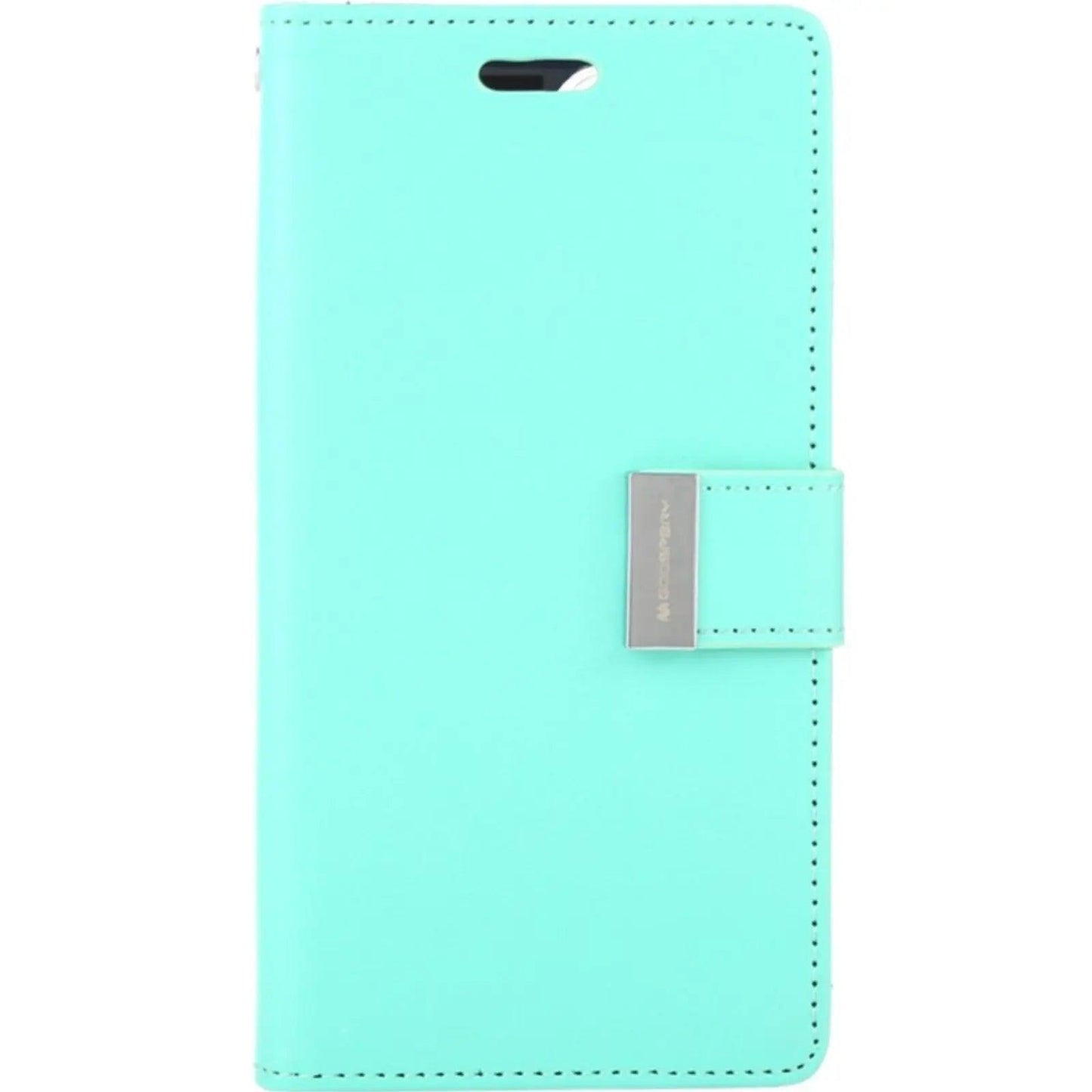 Mercury Rich Diary Case for iPhone 15 Plus Mint