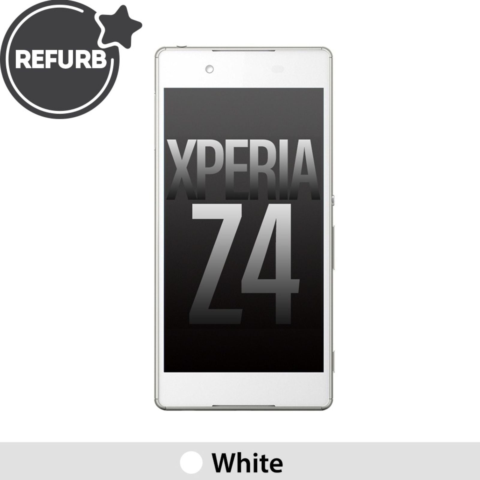 (Refurbished) LCD Screen Repair for Sony Xperia Z4 E6553 with Frame -White MyMobile