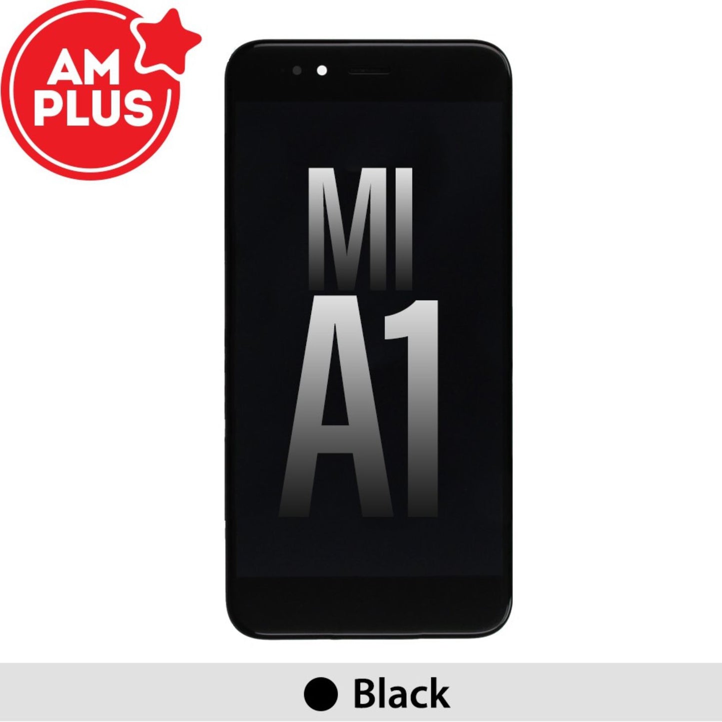 AMPLUS LCD Screen Repair for Xiaomi Mi A1-with Frame - Black MyMobile