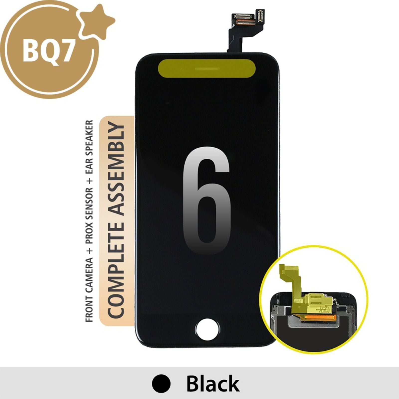 BQ7 Full LCD Screen Repair for iPhone 6 Screen -Black MyMobile