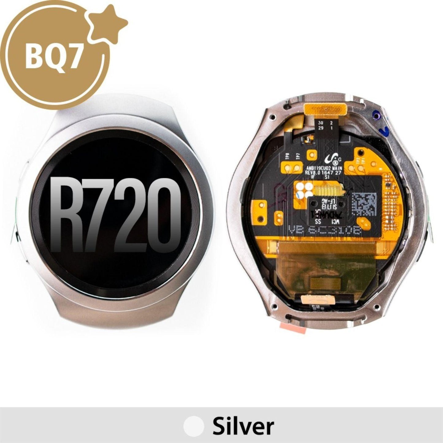 BQ7 LCD Screen Repair Samsung Gear S2 R720 (As the same as service pack, but not from official Samsung)-Silver MyMobile