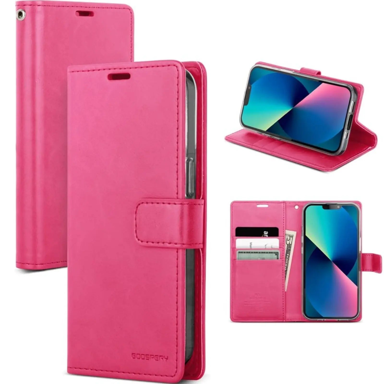 Mercury Bluemoon Diary Case for iPhone 15 Plus Pink