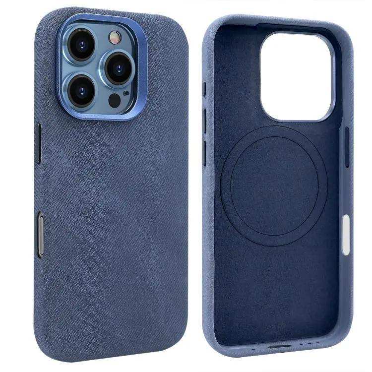 VIETAO Retro Denim Texture PU Leather MagSafe Phone Case VIETAO