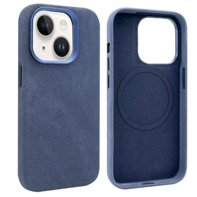 VIETAO Retro Denim Texture PU Leather MagSafe Phone Case VIETAO