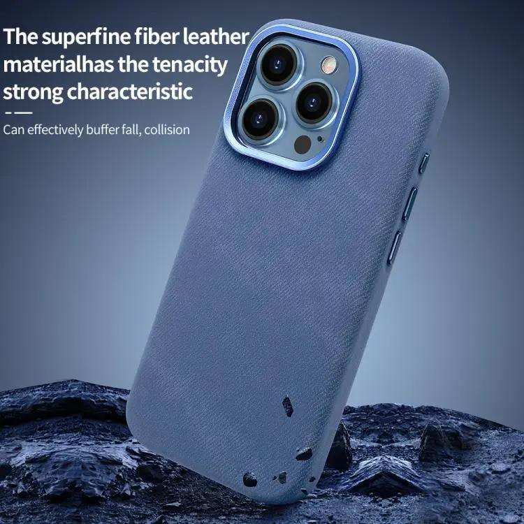 VIETAO Retro Denim Texture PU Leather MagSafe Phone Case VIETAO