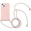 Wheat Straw TPU Shockproof Phone Case with Neck Lanyard