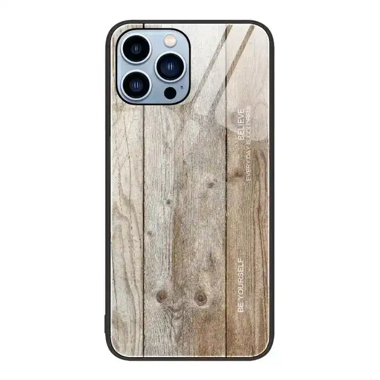Wood Grain Glass Phone Case MyMobile