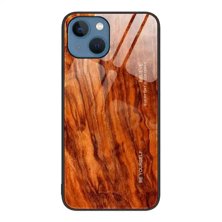 Wood Grain Glass Phone Case MyMobile