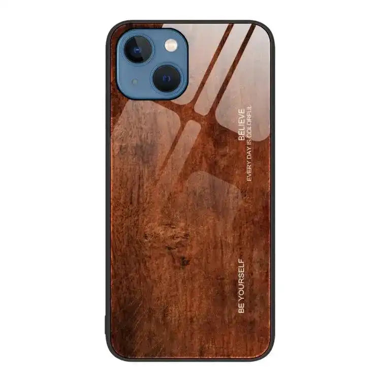 Wood Grain Glass Phone Case MyMobile