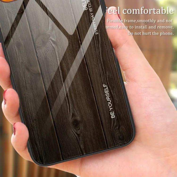 Wood Grain Glass Phone Case MyMobile