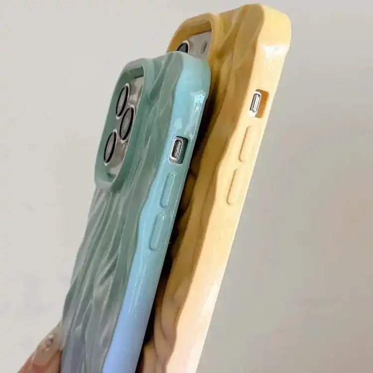 Wrinkle Gradient Oily Feel TPU Phone Case MyMobile