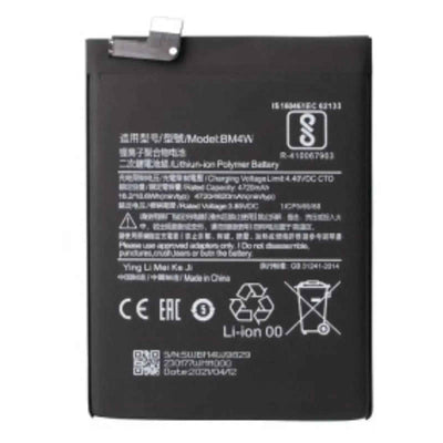 Xiaomi Mi 10T Lite 5G / Redmi Note 9 Pro Replacement Battery 4720mAh AMPLUS