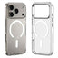 ZGA Magsafe Metal Buttons Clear PC Hybrid TPU Phone Case