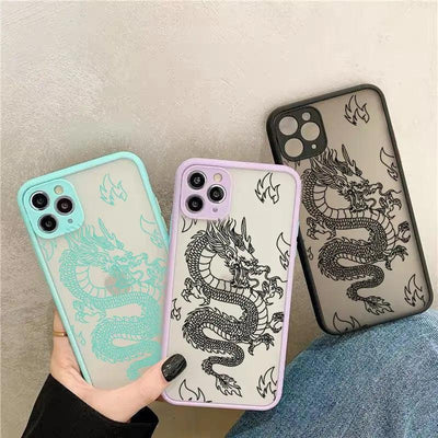 Frosted Mobile Phone Case Line Dragon Online Only