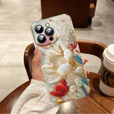 Pearl Flower Phone Case Protective Case Online Only