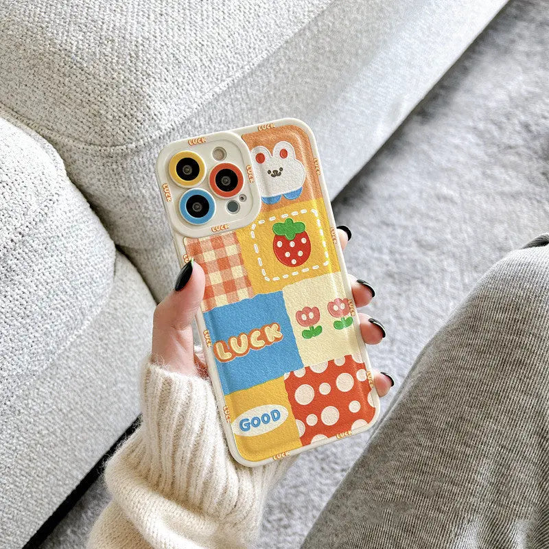 Cartoon Rabbit Print Mobile Phone Case Cover Online Only