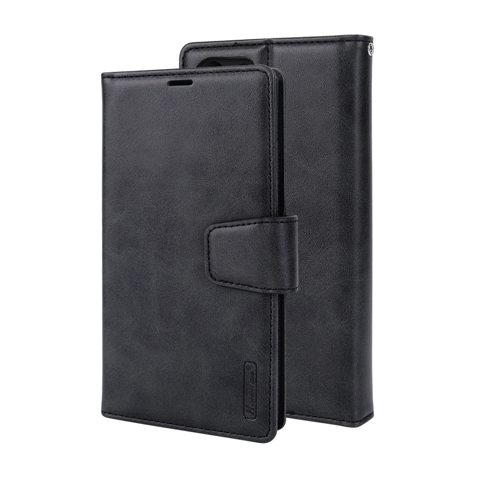Hanman 2 in 1 Detachable Flip Leather Wallet Case With Magnetic Ring for Samsung Galaxy S24 Ultra