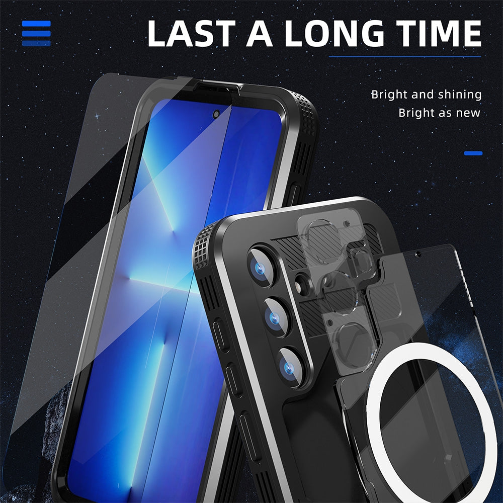 Redpepper Dot+ IP68 Waterproof Case Cover with Magnetic Ring for Samsung Galaxy S24 Plus