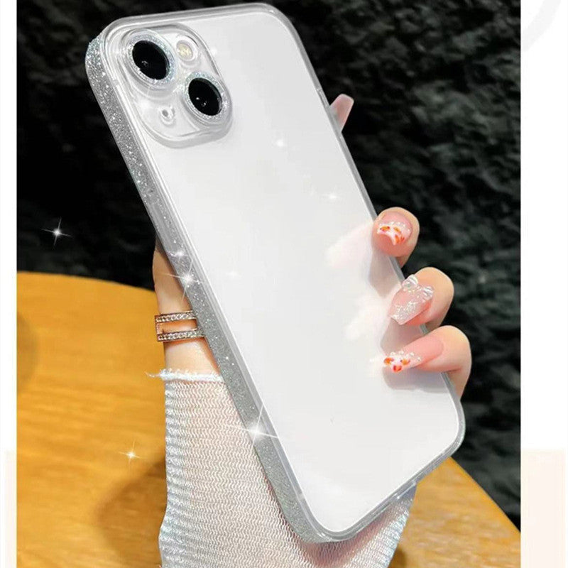 Drop Resistant Transparent Tempered Glass Phone Case For iPhone 16