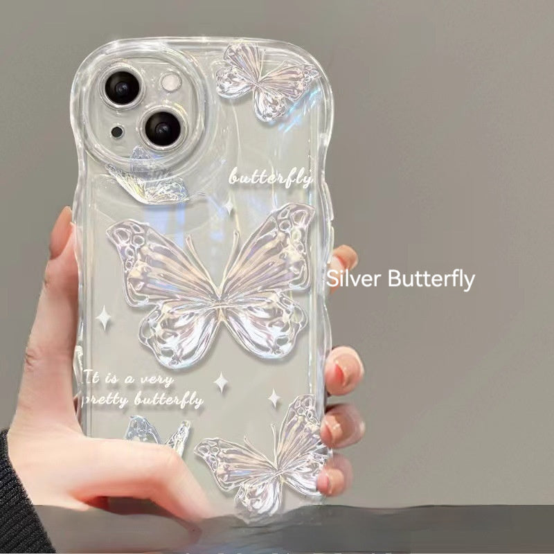 Wave Fairy Butterfly Applicable Phone Case For iPhone 15