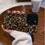 Cartoon Phone Case All-inclusive Gold Leopard Print For iPhone 16