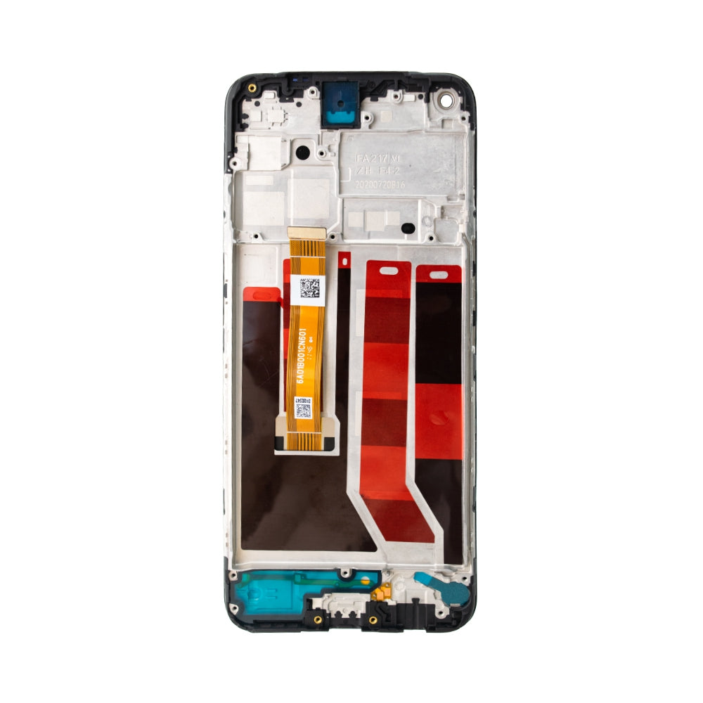 BQ7 LCD Assembly Replacement with Frame for OPPO A32 / A53 / A53s-Black (As the same as service pack, but not from official OPPO)