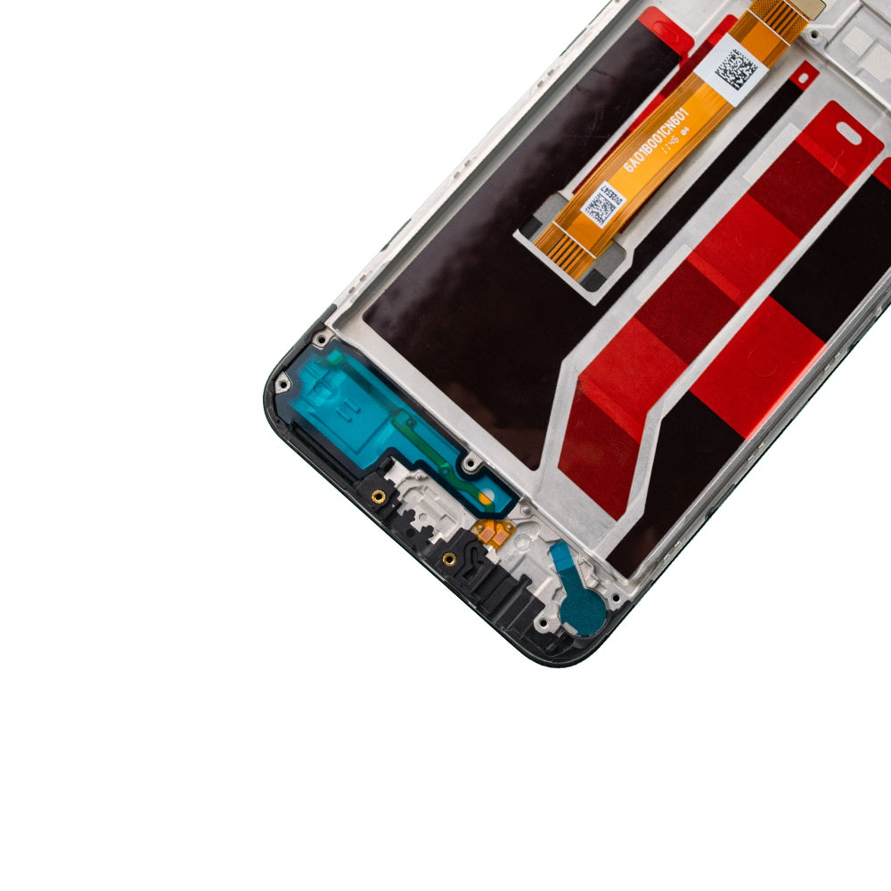 BQ7 LCD Assembly Replacement with Frame for OPPO A32 / A53 / A53s-Black (As the same as service pack, but not from official OPPO)