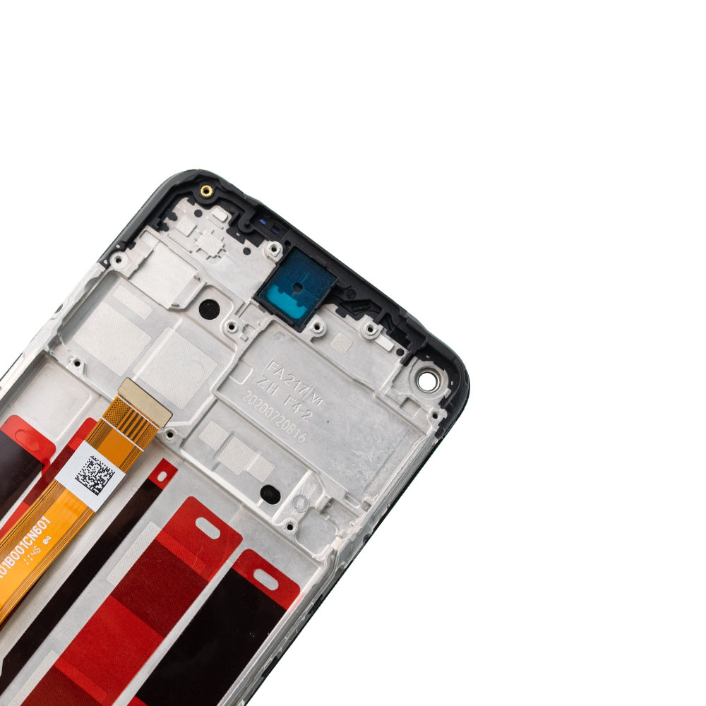 BQ7 LCD Assembly Replacement with Frame for OPPO A32 / A53 / A53s-Black (As the same as service pack, but not from official OPPO)
