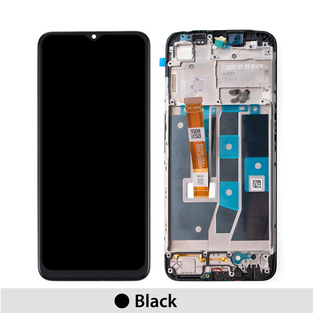BQ7 LCD Assembly Replacement with Frame for OPPO A16 / A16s / A54s (As the same as service pack, but not from official OPPO)