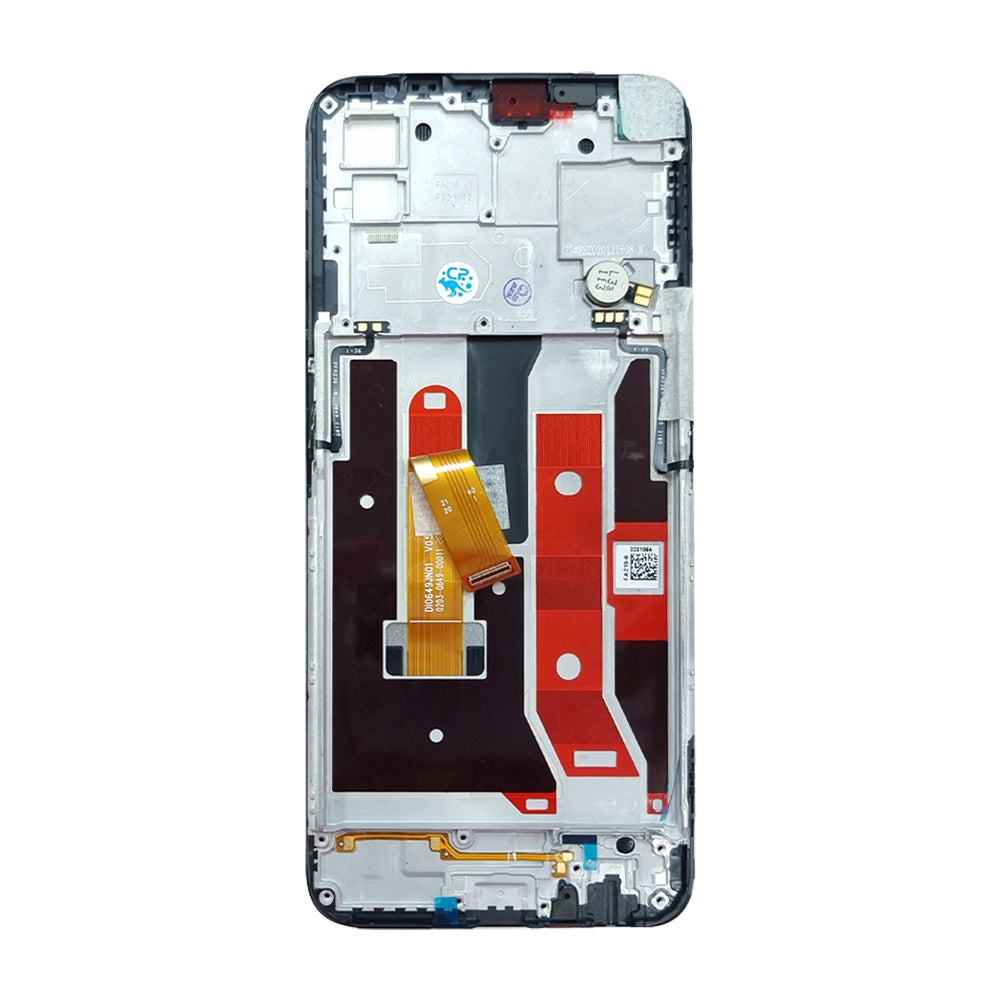 LCD Screen Digitizer Replacement with Frame for OPPO A73 5G 4907746 (Service Pack)-Black