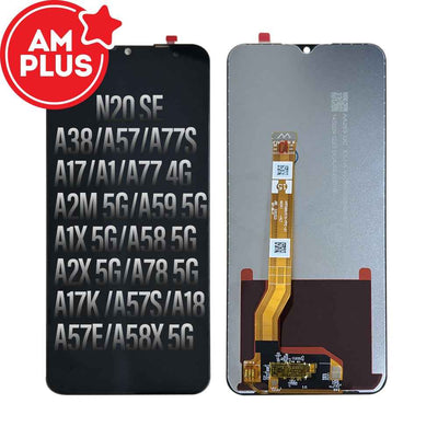 AMPLUS LCD Screen Digitizer Replacement for OPPO A38 4G / A57 4G / A17 / A1X 5G / A2X 5G / A2M 5G / A17K / A18 / A57E / A57S /A59 5G / A77 4G / A77S / A58 5G / A78 5G / N20 SE / A58X 5G / N300 5G / A1 5G