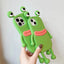 Funny Silicone 3D Frog Phone Case For IPhone 14 13 Cartoon Cute Shockproof Bumper Cover - MyMobile