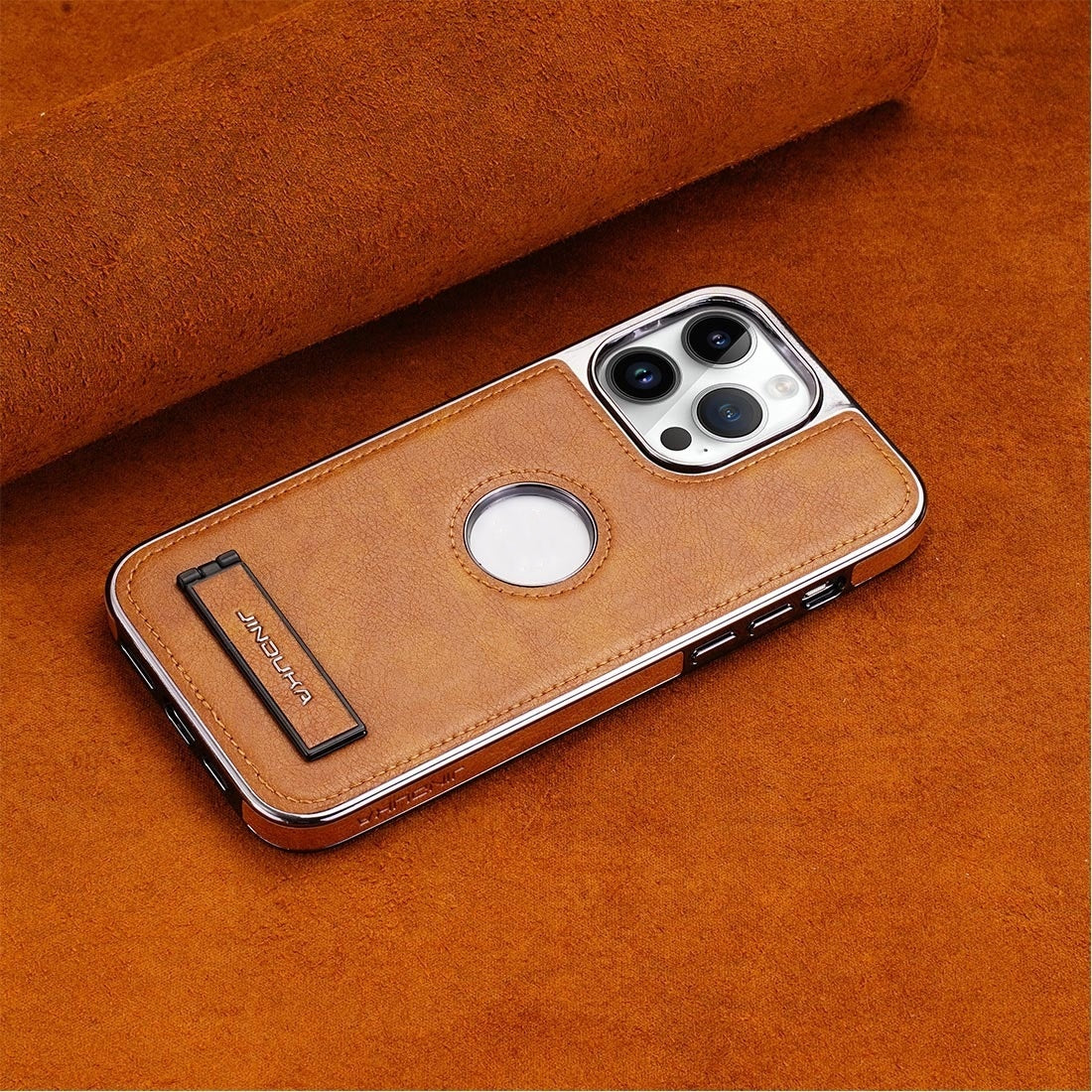 High Grade Leather Stand Phone Case For iPhone 14