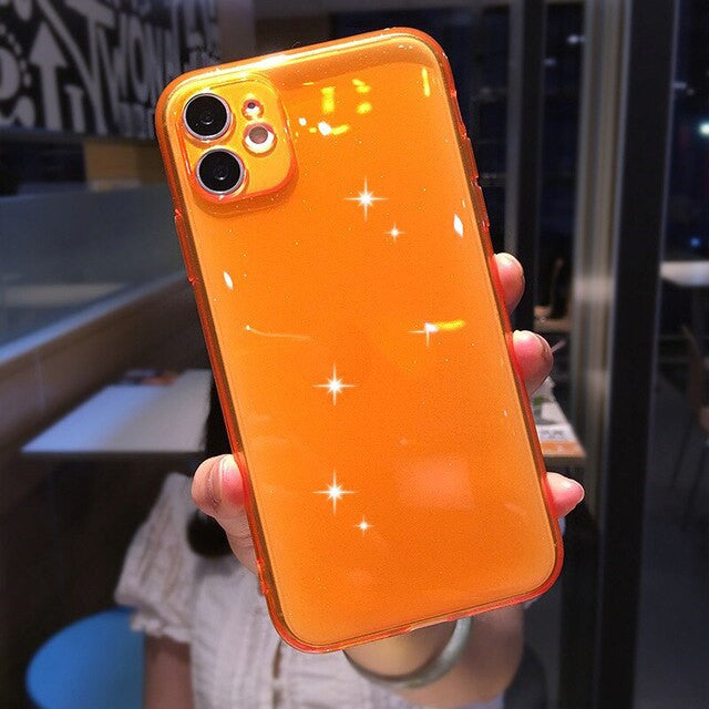 Mobile phone case with fluorescent powder - MyMobile