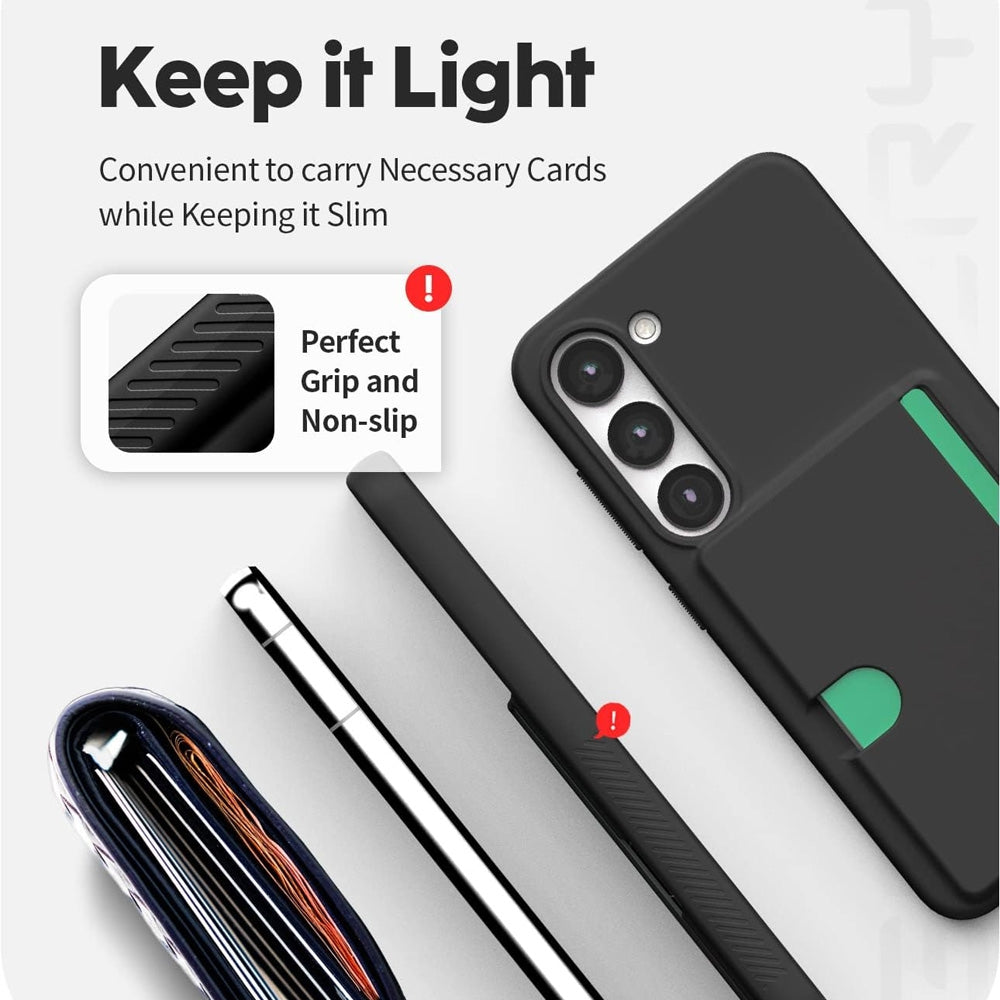 Mercury Goospery Rail 2 Card Holder Case Cover for Samsung Galaxy S24