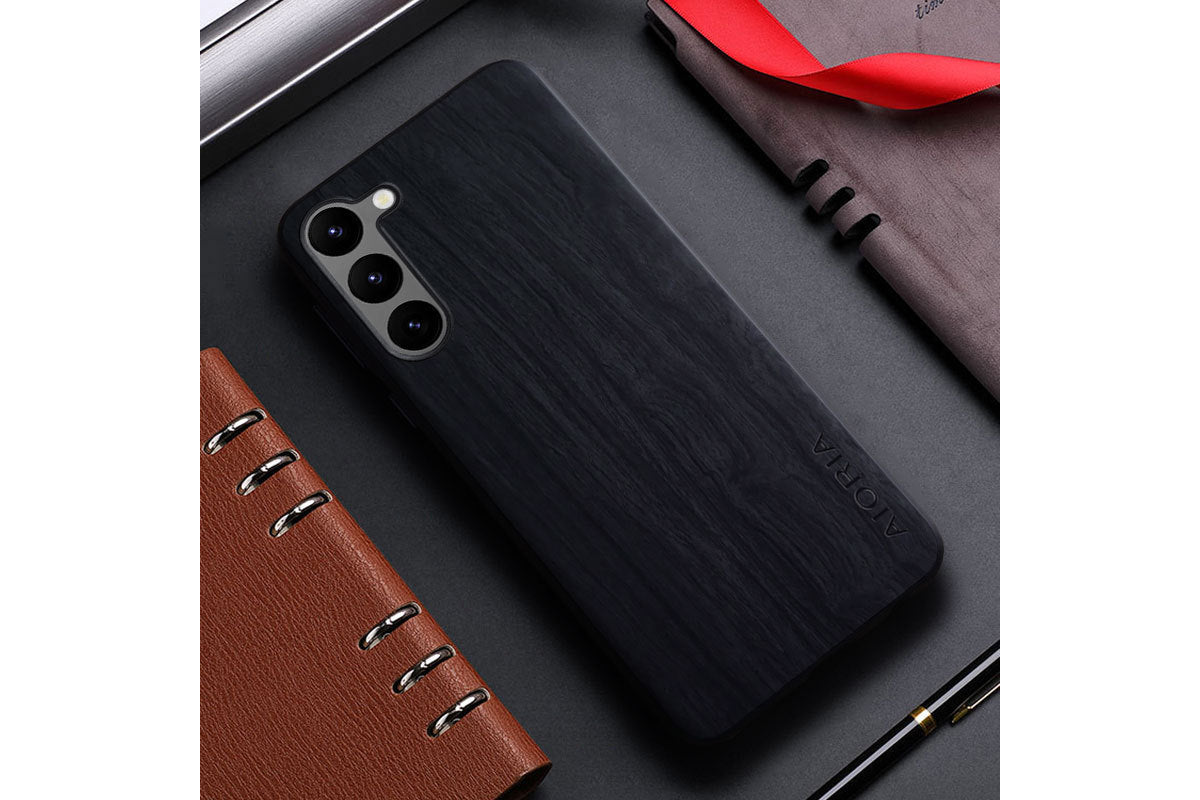 Applicable To Plus Simple Interlaced Wood Grain Phone Case For Samsung Galaxy S24