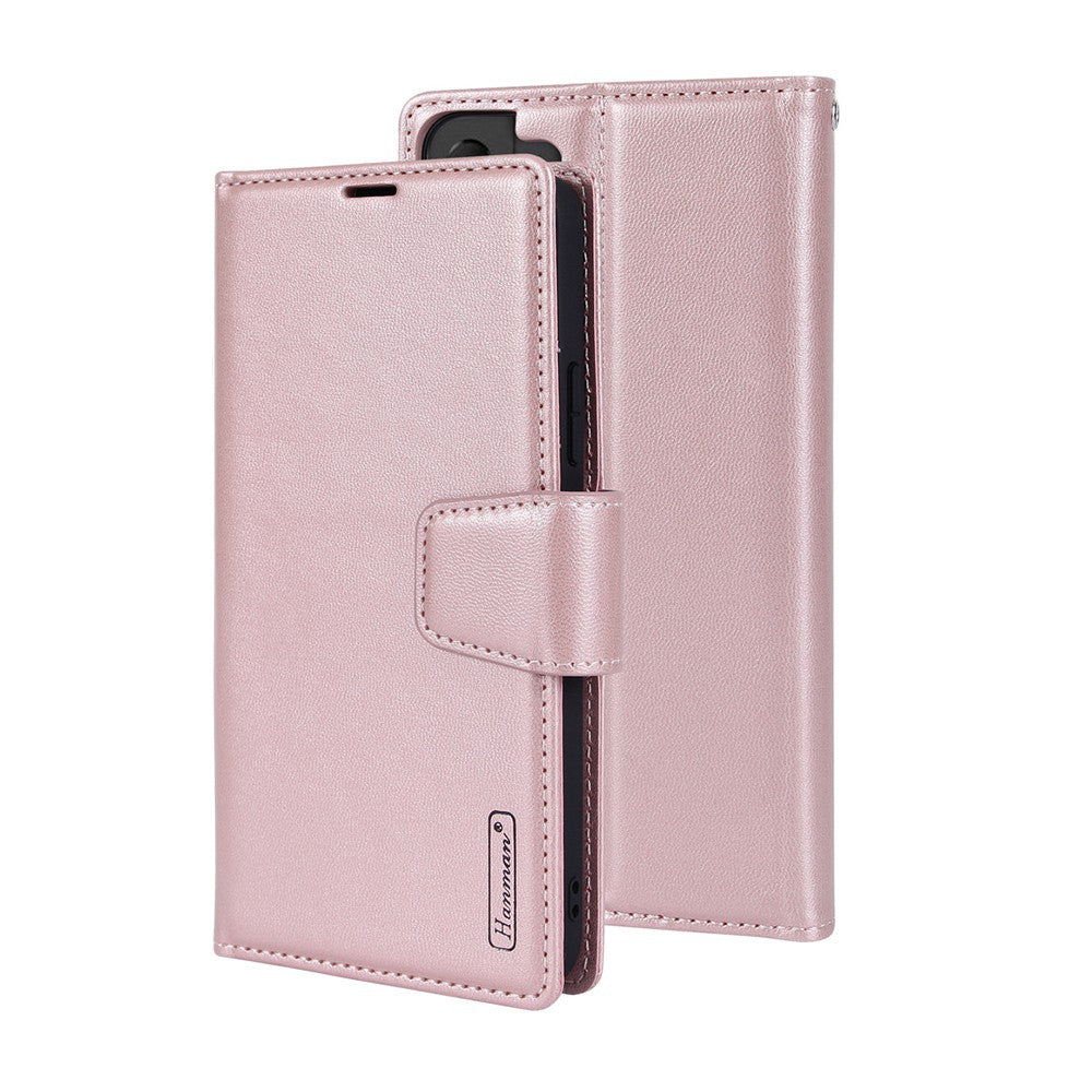 Hanman 2 in 1 Detachable Flip Leather Wallet Case With Magnetic Ring for Samsung Galaxy S24 Plus