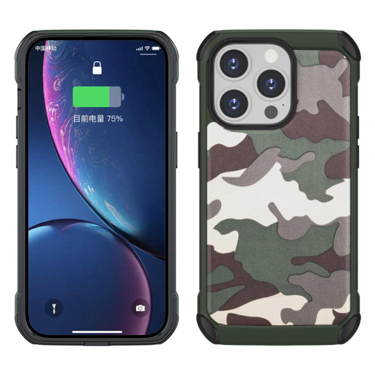 New Camouflage Mobile Phone Case All-inclusive Airbag Anti-fall For iPhone 11, 12, 13, 14 - MyMobile