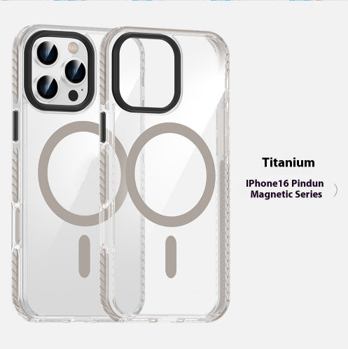 Transparent Magnetic Phone Case Suitable For Anti-fall Shell Protective Case For iPhone 15