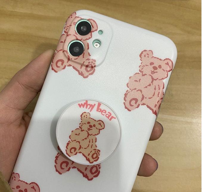 Fashion Simple Bear Mobile Phone Case - MyMobile