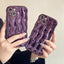 Electroplating Water Ripple Suitable Phone Case Solid Color For iPhone 16