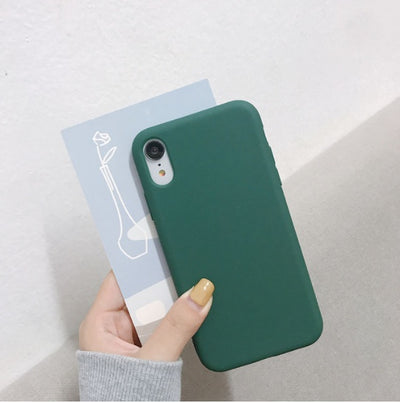 Mobile Phone Shell Frosted Silicone Solid Color Soft Shell Material - MyMobile