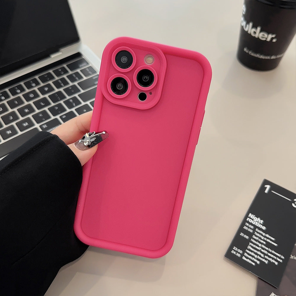 Solid Color All-inclusive Silicone Phone Case For iPhone 16