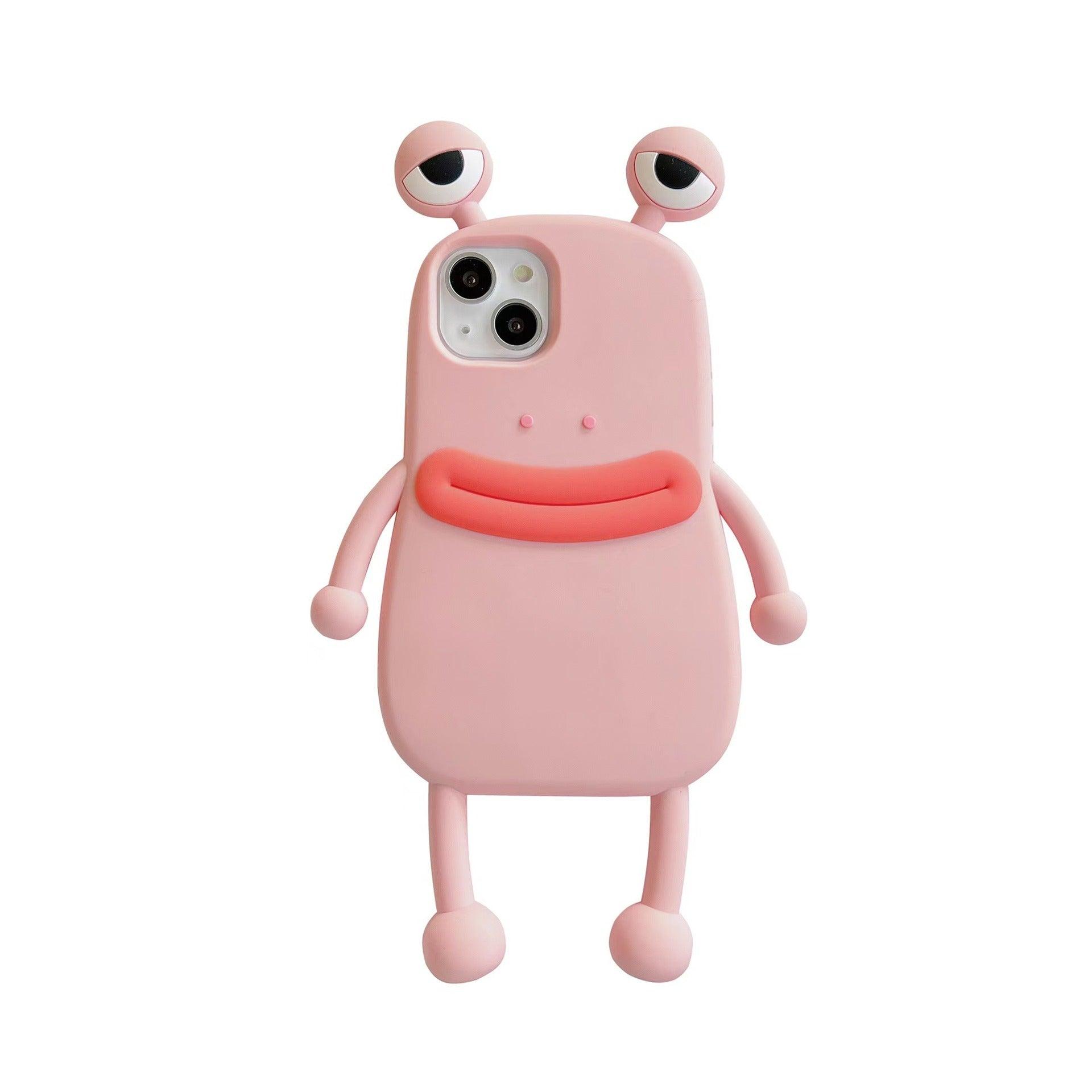 Funny Silicone 3D Frog Phone Case For IPhone 14 13 Cartoon Cute Shockproof Bumper Cover - MyMobile