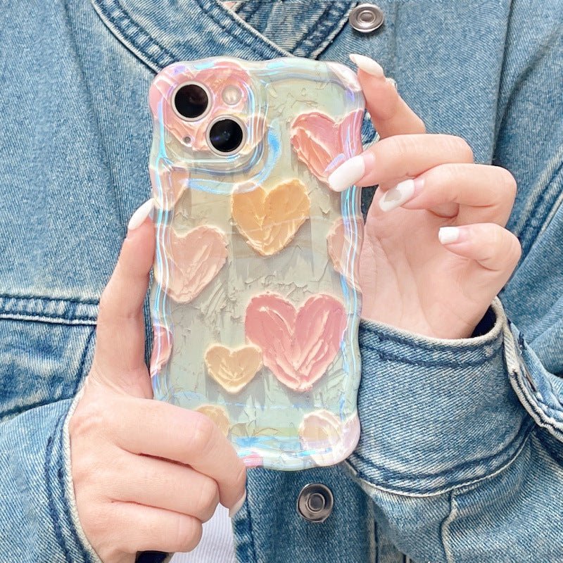 Advanced Oil Painting Love Phone Case For iPhone 14 - MyMobile