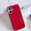 Flannel Magnetic Leather Phone Case For iPhone 16